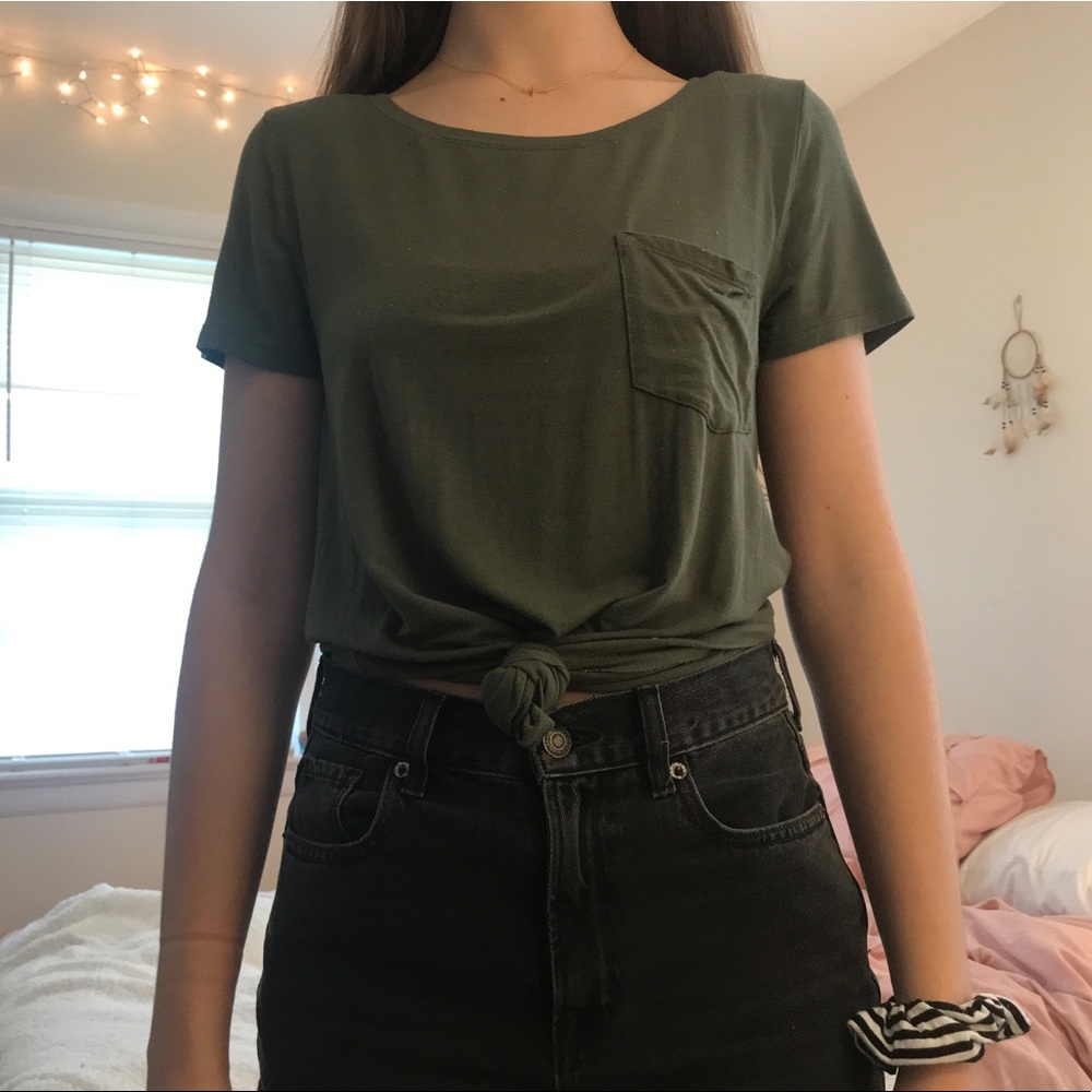 Hollister Army Green T-shirt